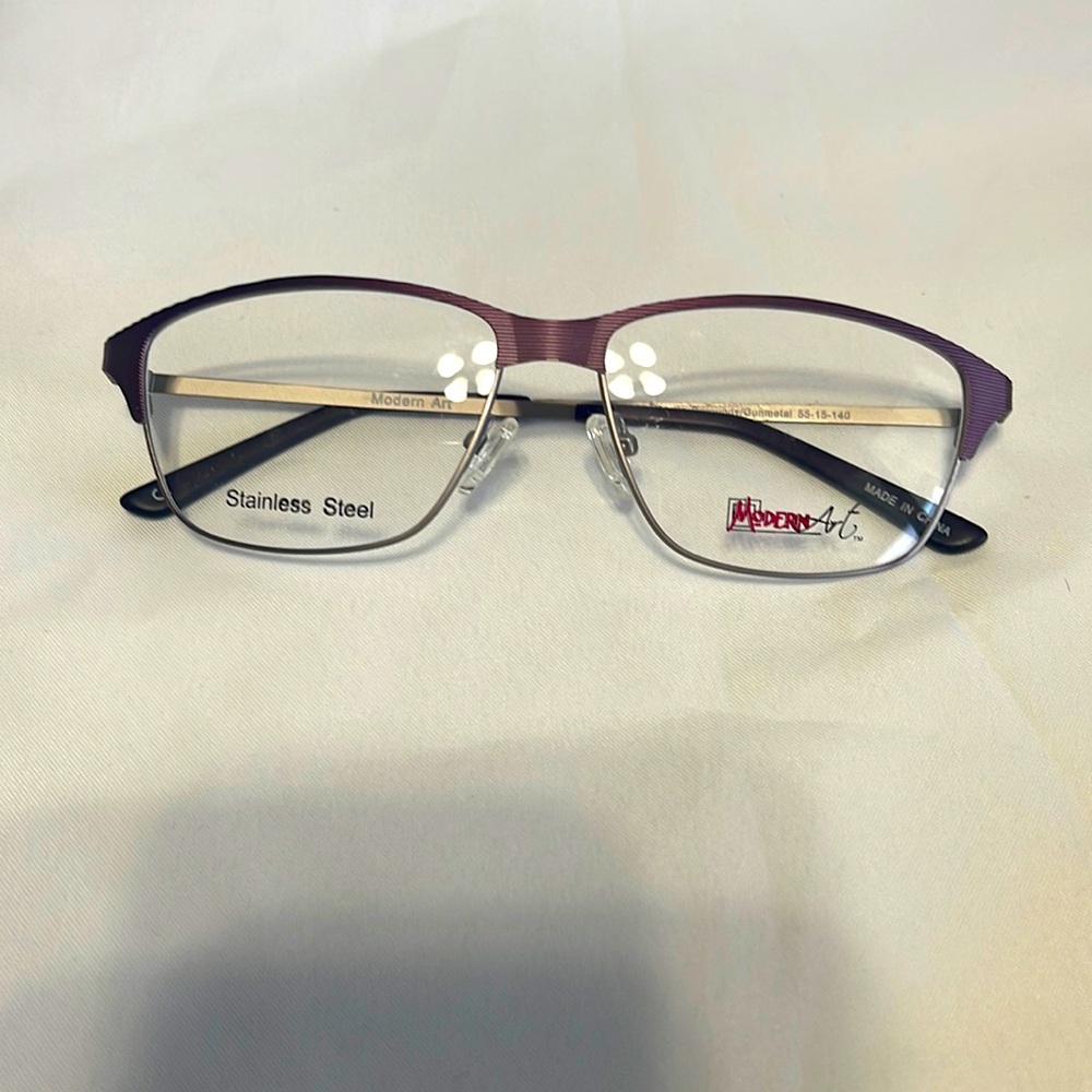 Modern art eyeglass frame